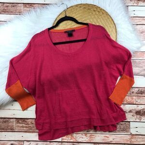 Scoop NYC linen‎ colorblock top